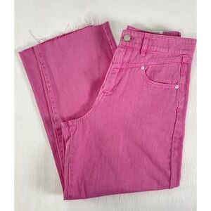 NWT BlankNYC The‎ Baxter Ribcage Denim High-Waisted Straight Jeans Pink Size 28